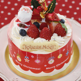 苺のクリスマスショートケーキ