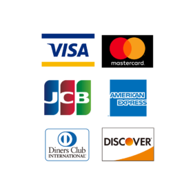 VISA / MASTER / JCB / AMEX / Diners / DISCOVER